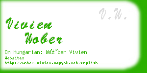 vivien wober business card